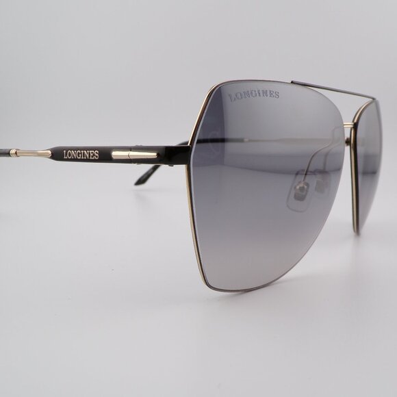 Longines Rimless Mirrored Smoke Navigator Shades, Aviator Pilot Unisex RX 60mm - Picture 5 of 14